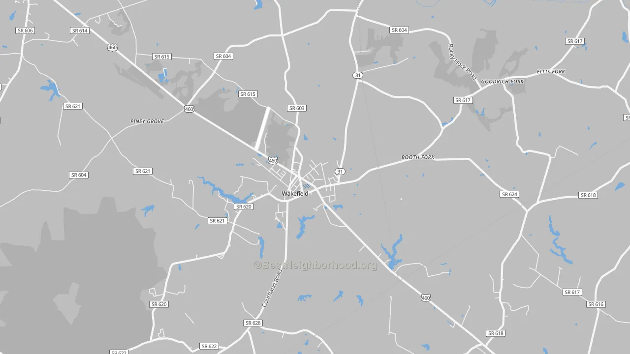 Transit Grade map of Wakefield, VA