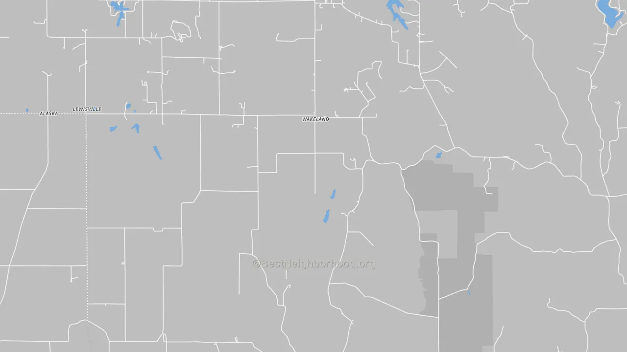 Transit Grade map of Wakeland, IN