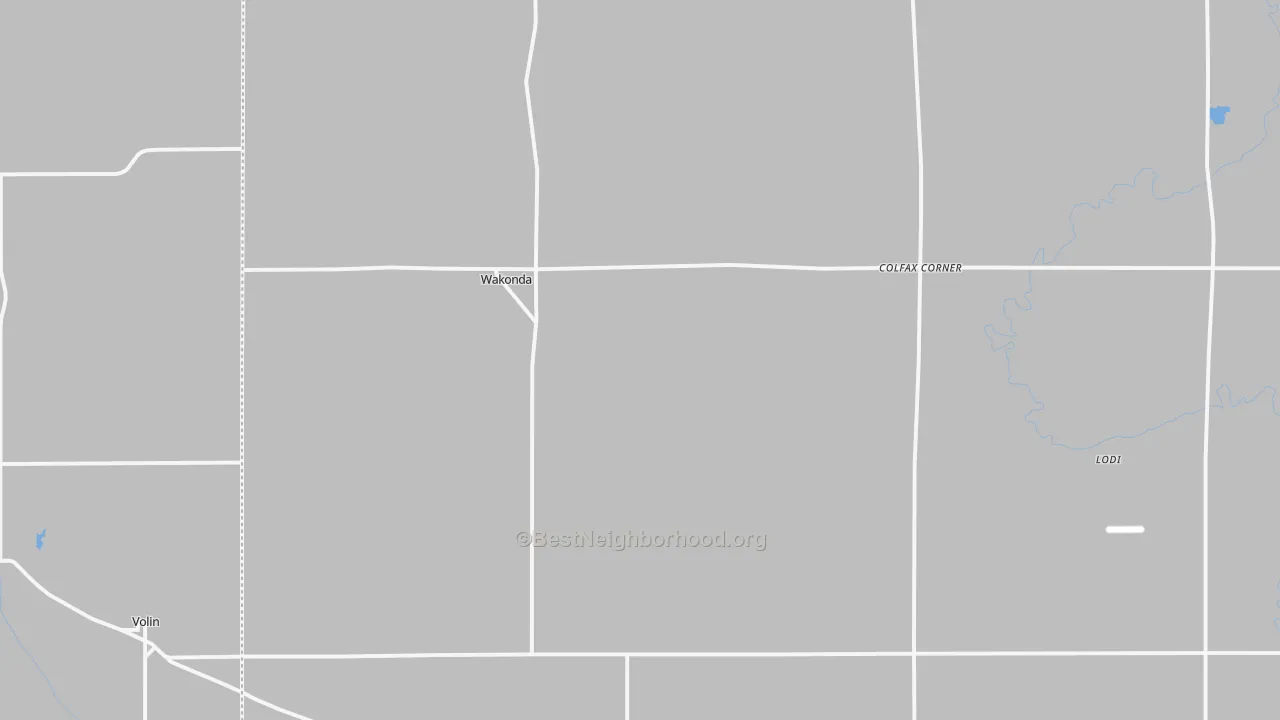 Transit Grade map of Wakonda, SD