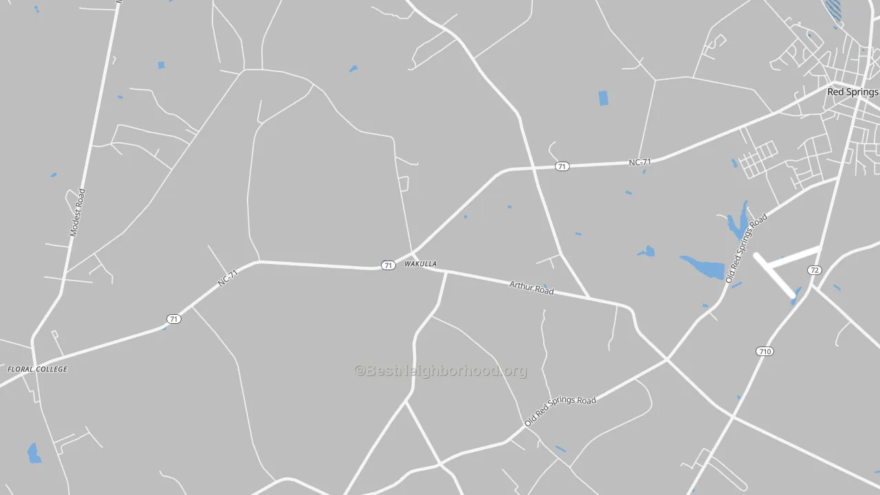 Transit Grade map of Wakulla, NC