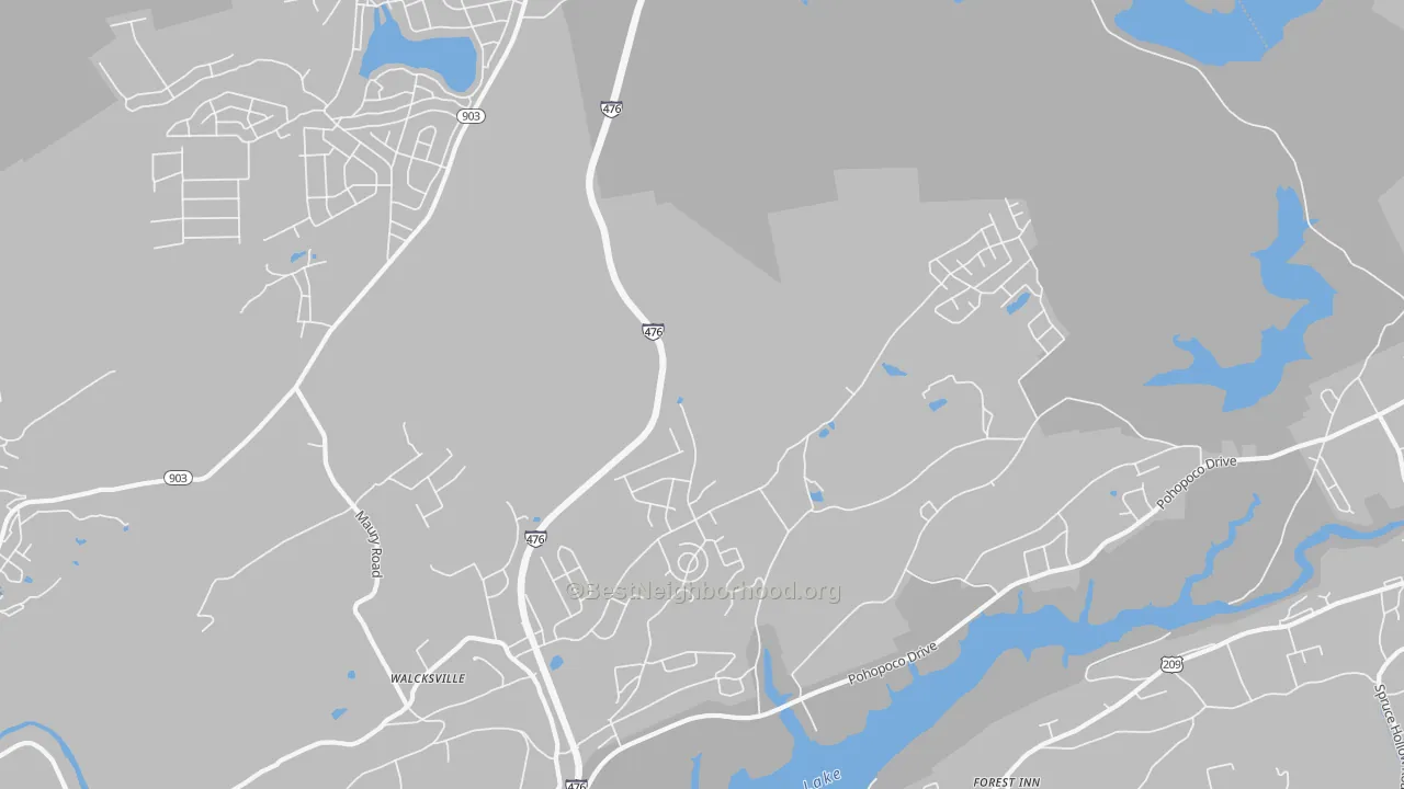 Transit Grade map of Walcksville, PA