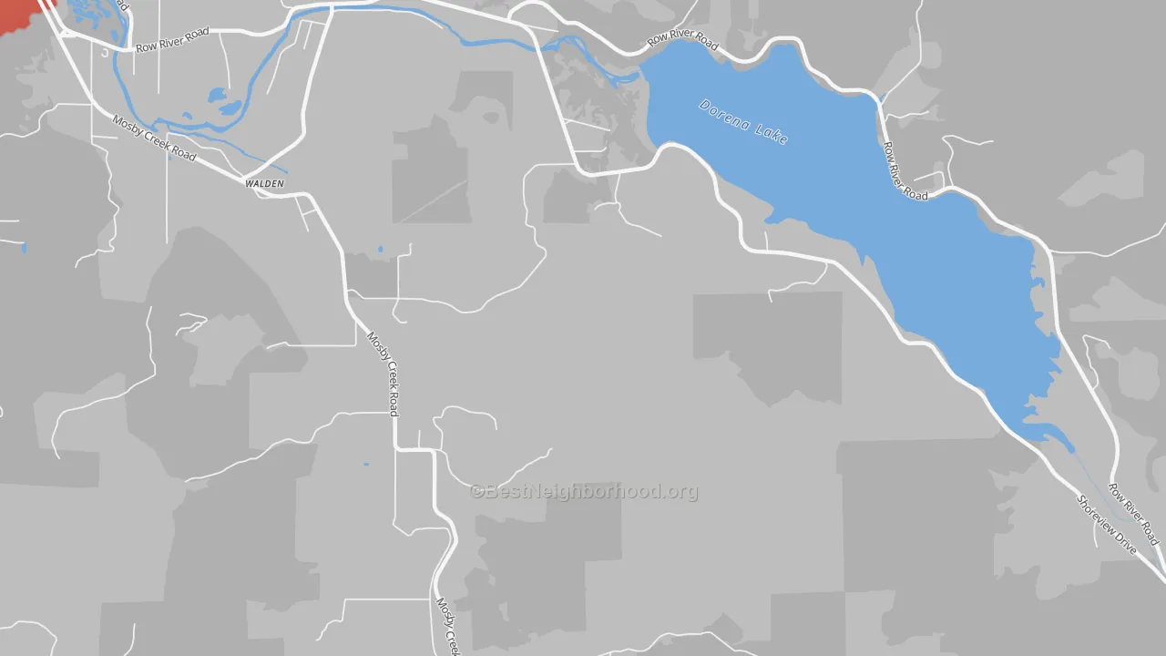 Transit Grade map of Walden, OR