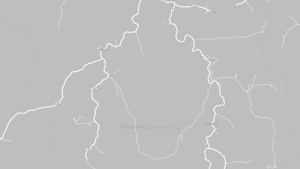 Transit Grade map of Waldo, KY