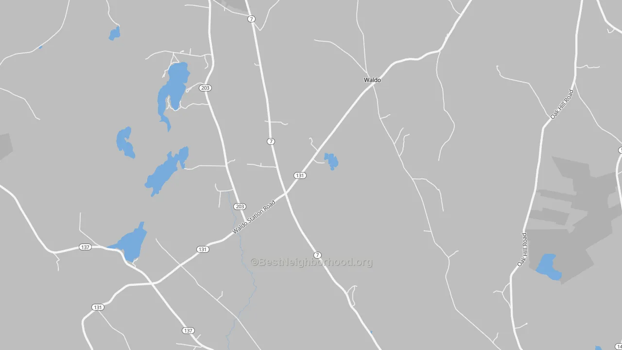 Transit Grade map of Waldo, ME