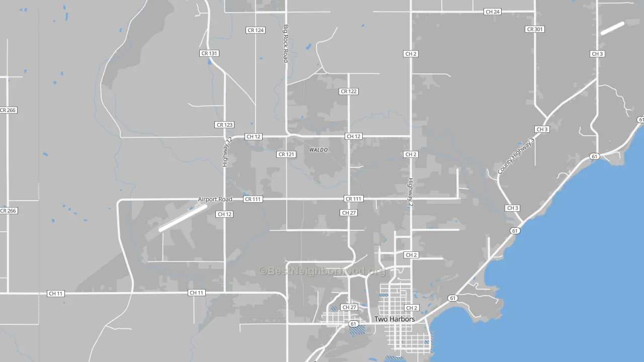 Transit Grade map of Waldo, MN
