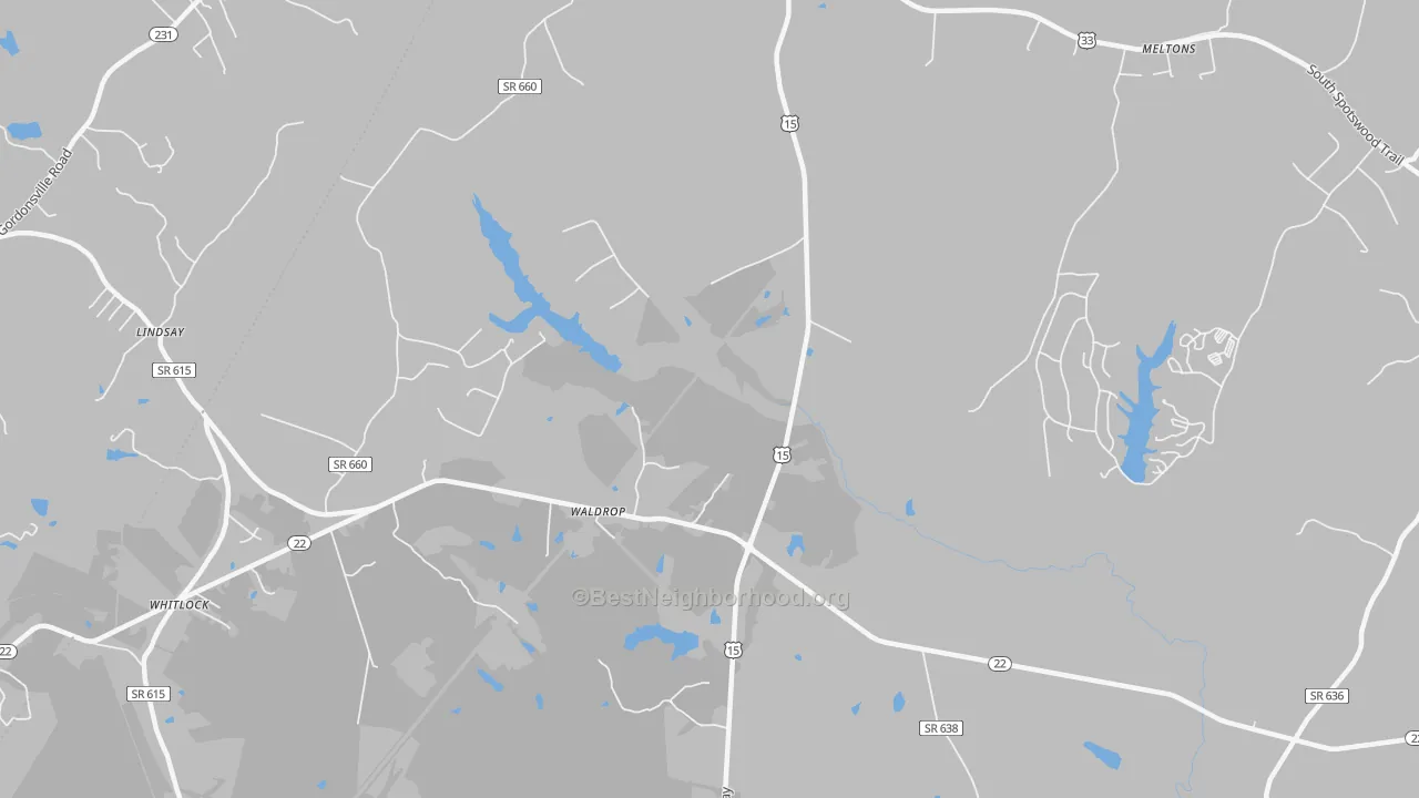 Transit Grade map of Waldrop, VA