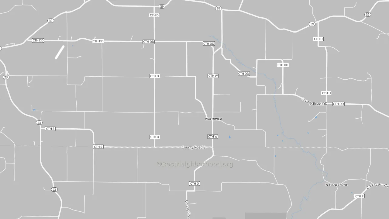 Transit Grade map of Waldwick, WI