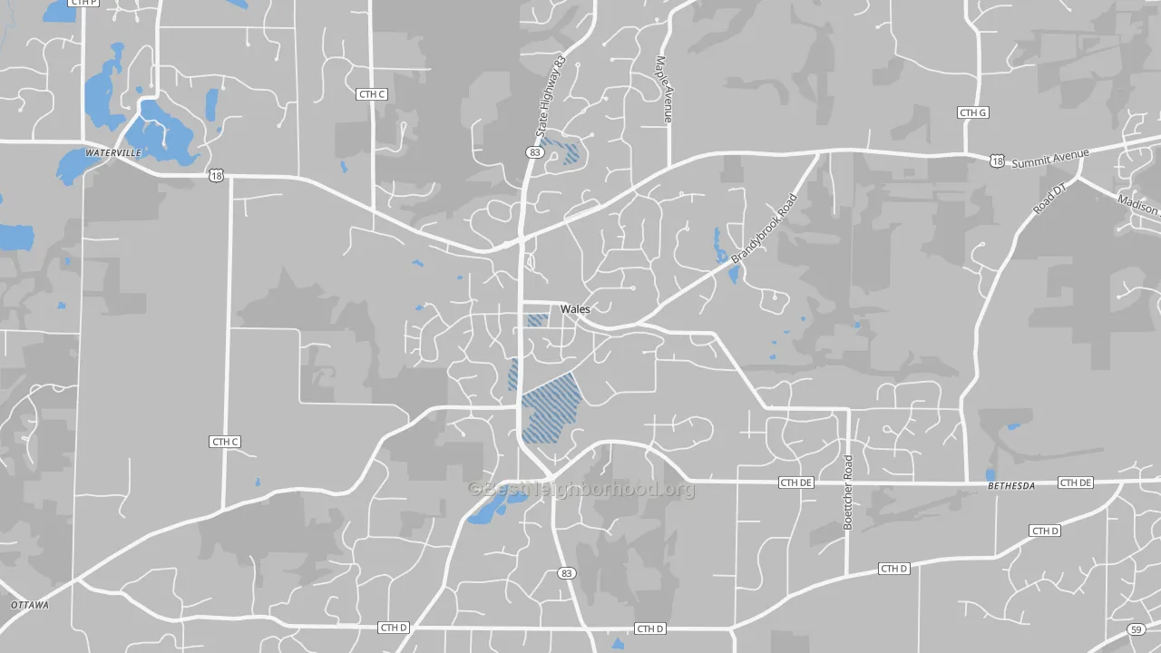 Transit Grade map of Wales, WI