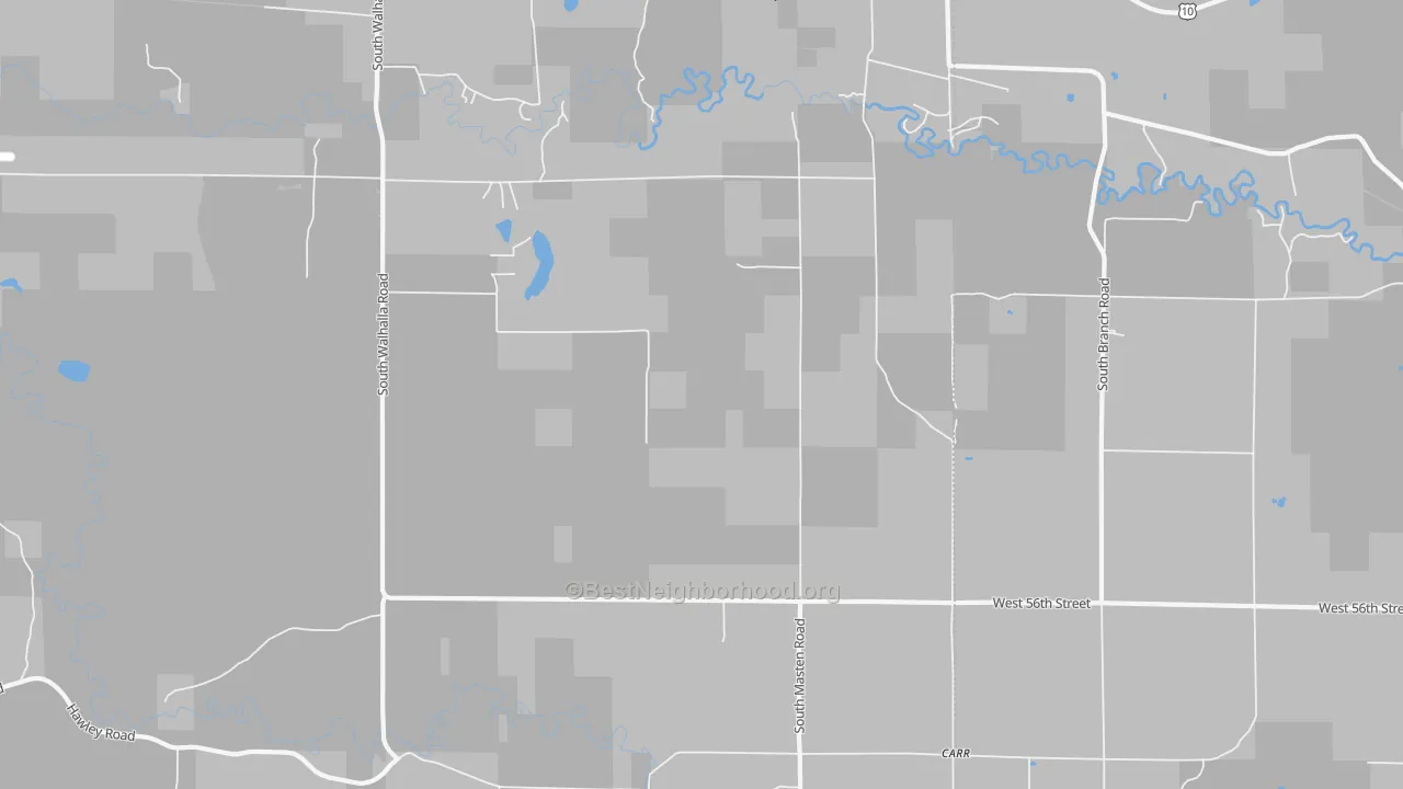 Transit Grade map of Walhalla, MI