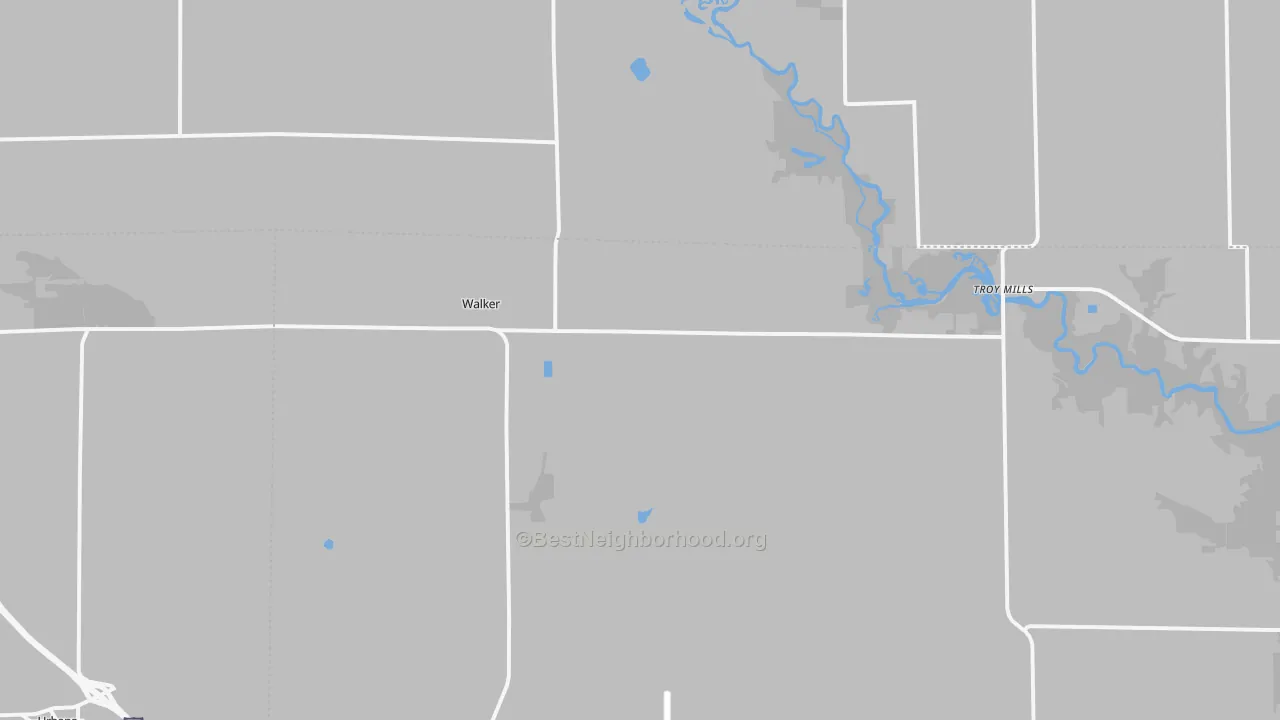 Transit Grade map of Walker, IA