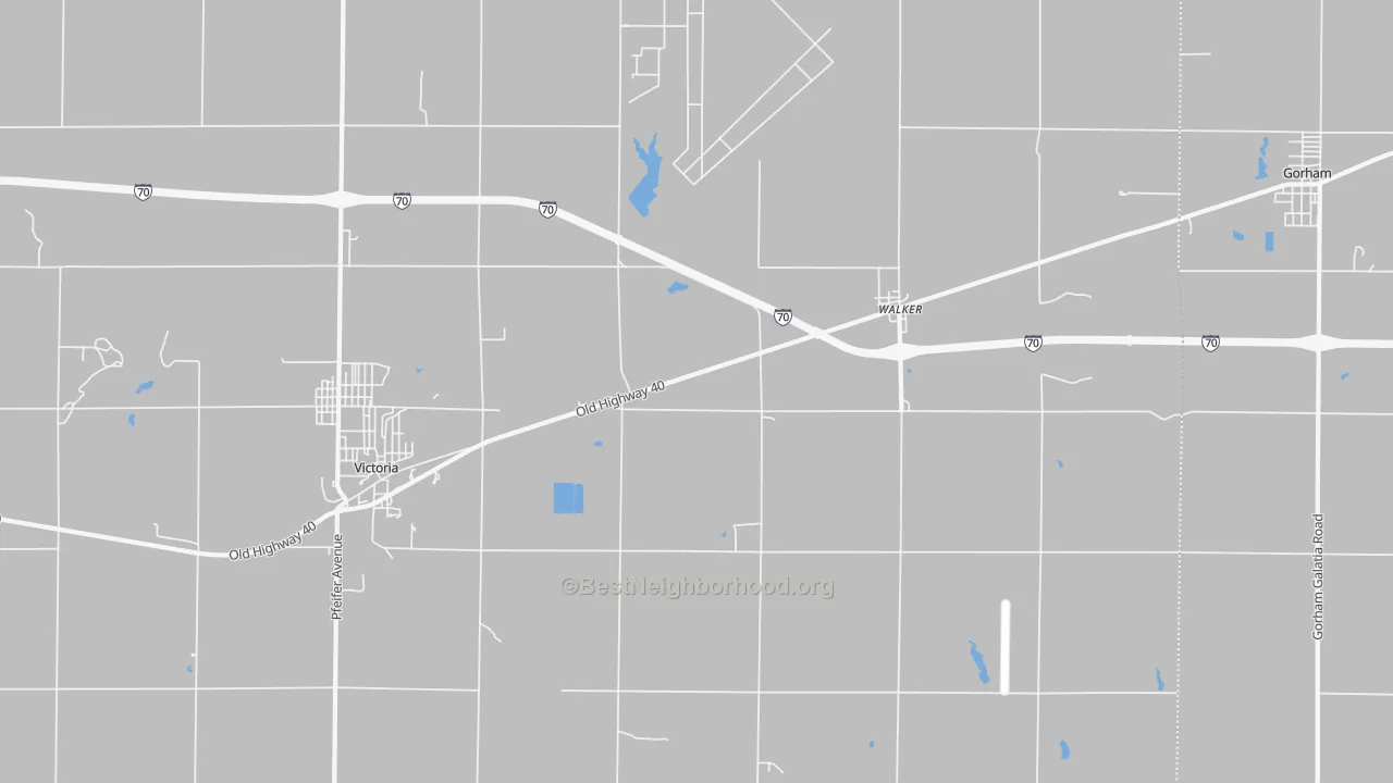 Transit Grade map of Walker, KS