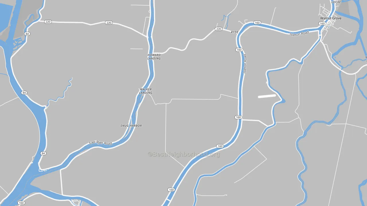 Transit Grade map of Walker Landing, CA