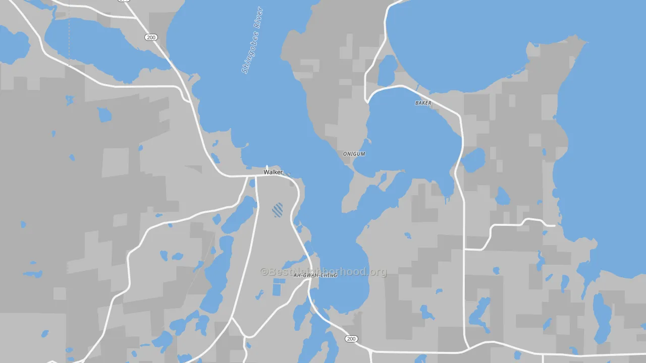 Transit Grade map of Walker, MN