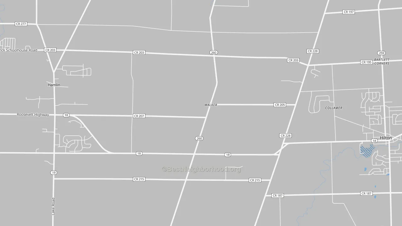 Transit Grade map of Walker, NY
