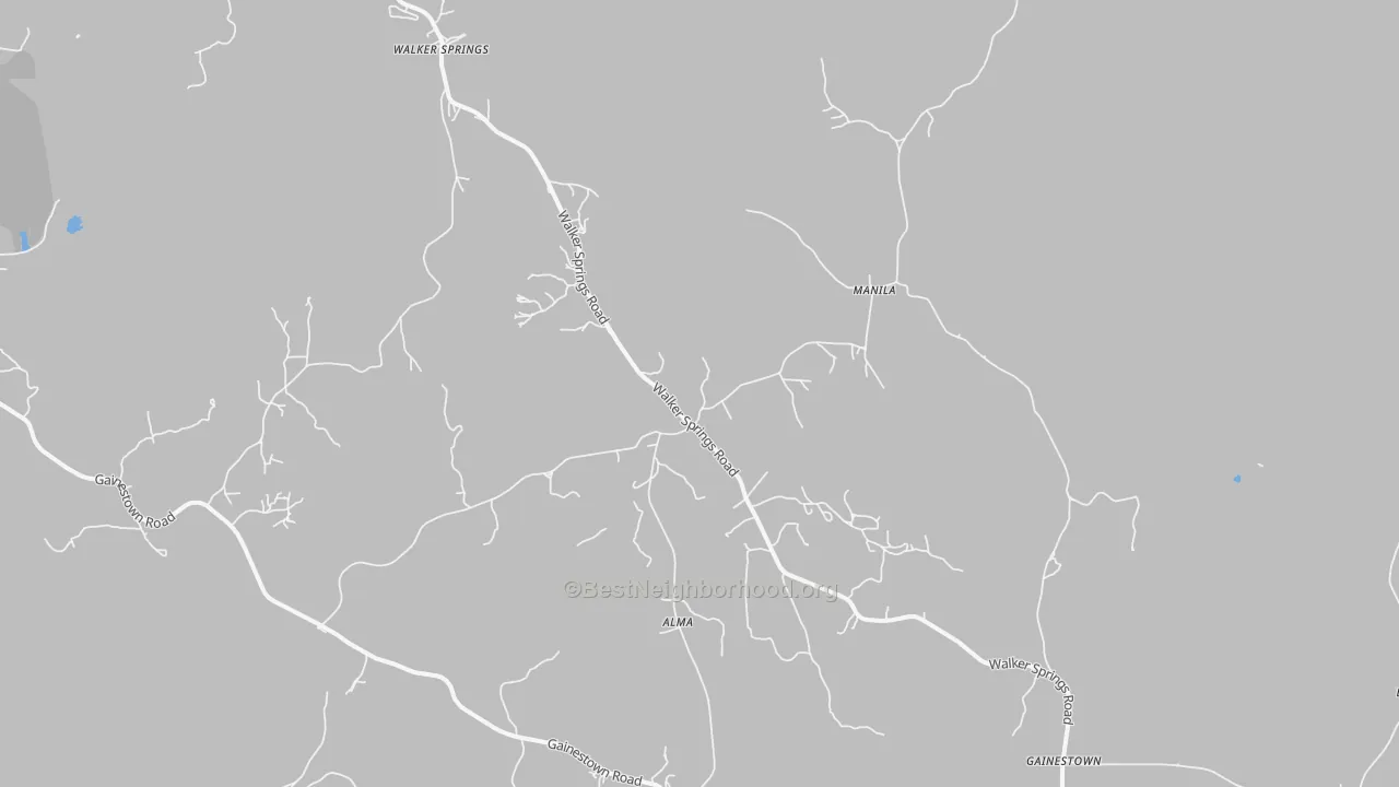 Transit Grade map of Walker Springs, AL