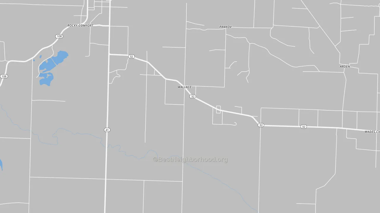 Transit Grade map of Wallace, AR