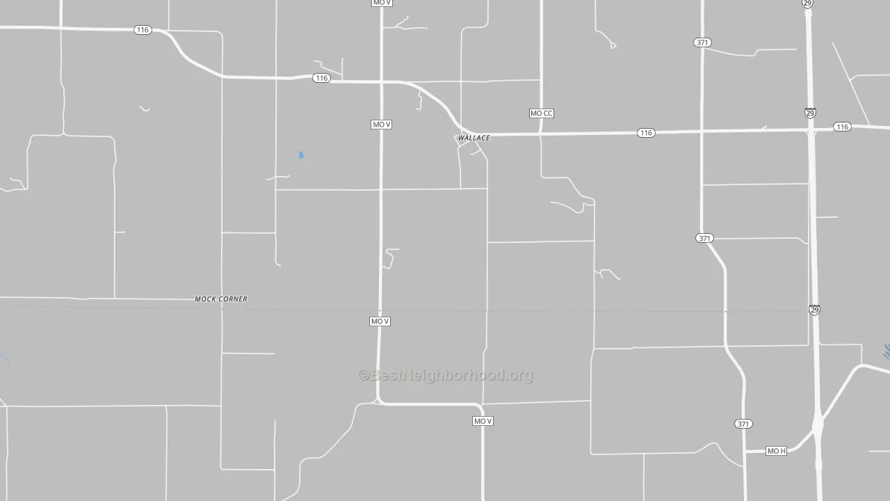 Transit Grade map of Wallace, MO
