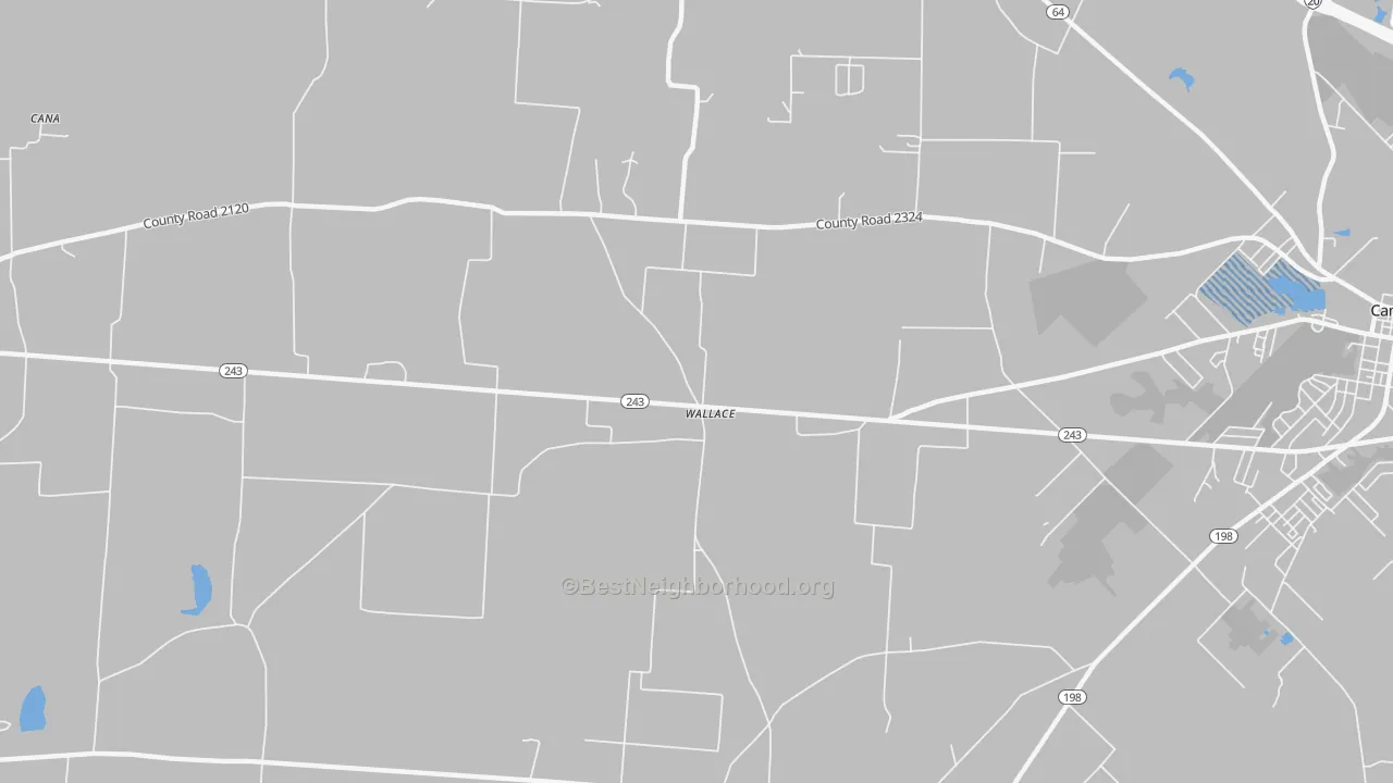 Transit Grade map of Wallace, TX