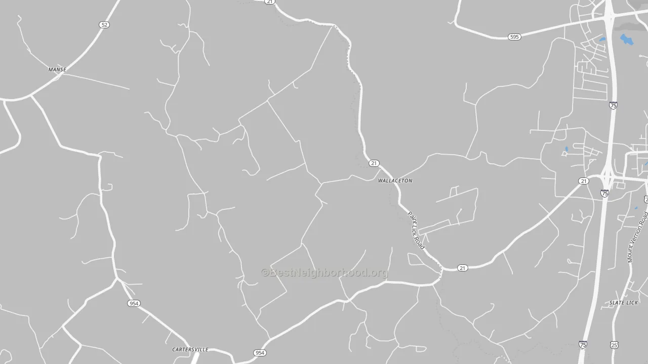 Transit Grade map of Wallaceton, KY