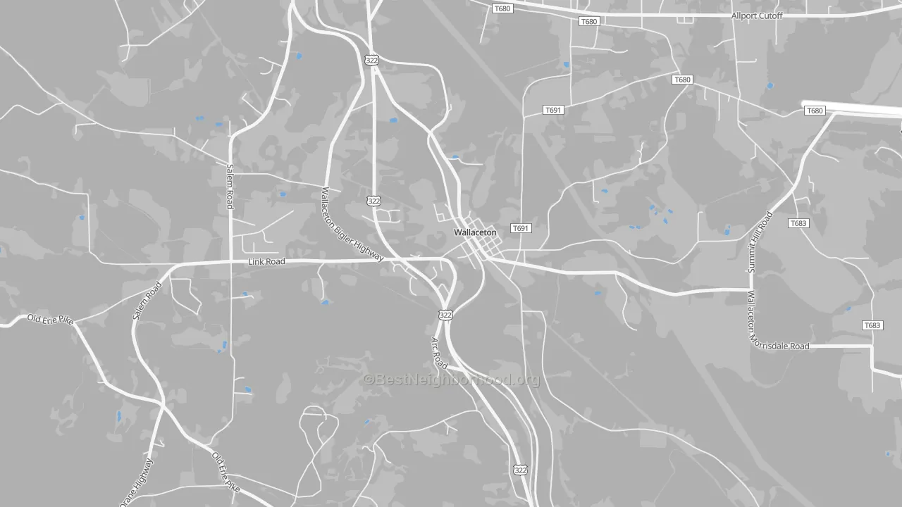 Transit Grade map of Wallaceton, PA
