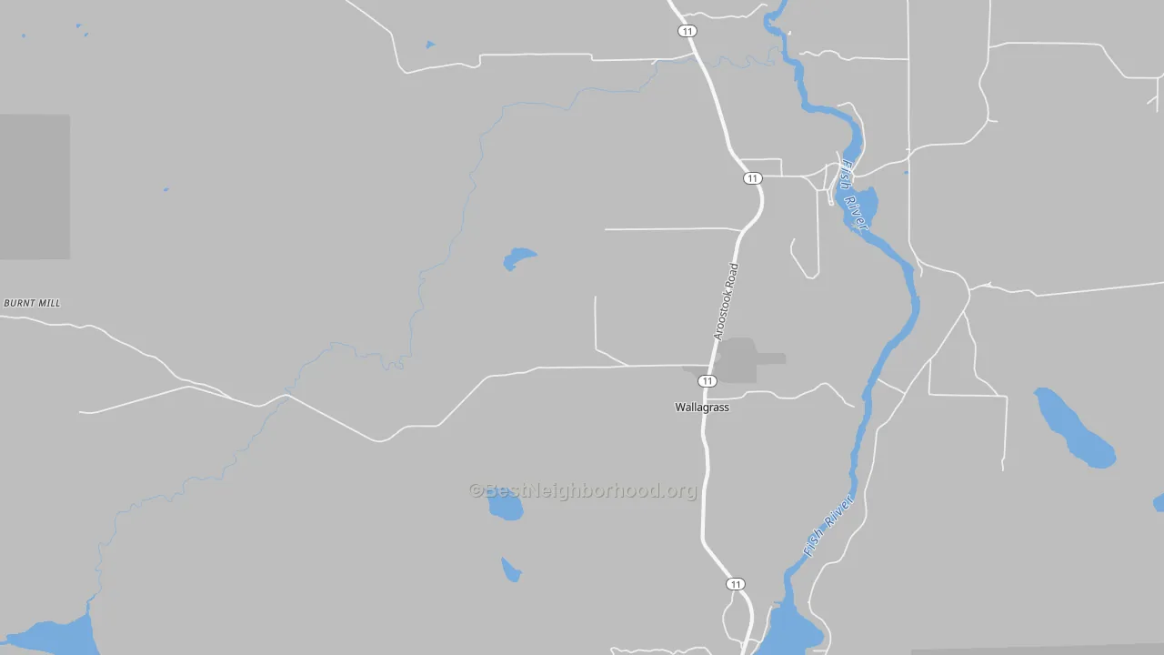 Transit Grade map of Wallagrass, ME