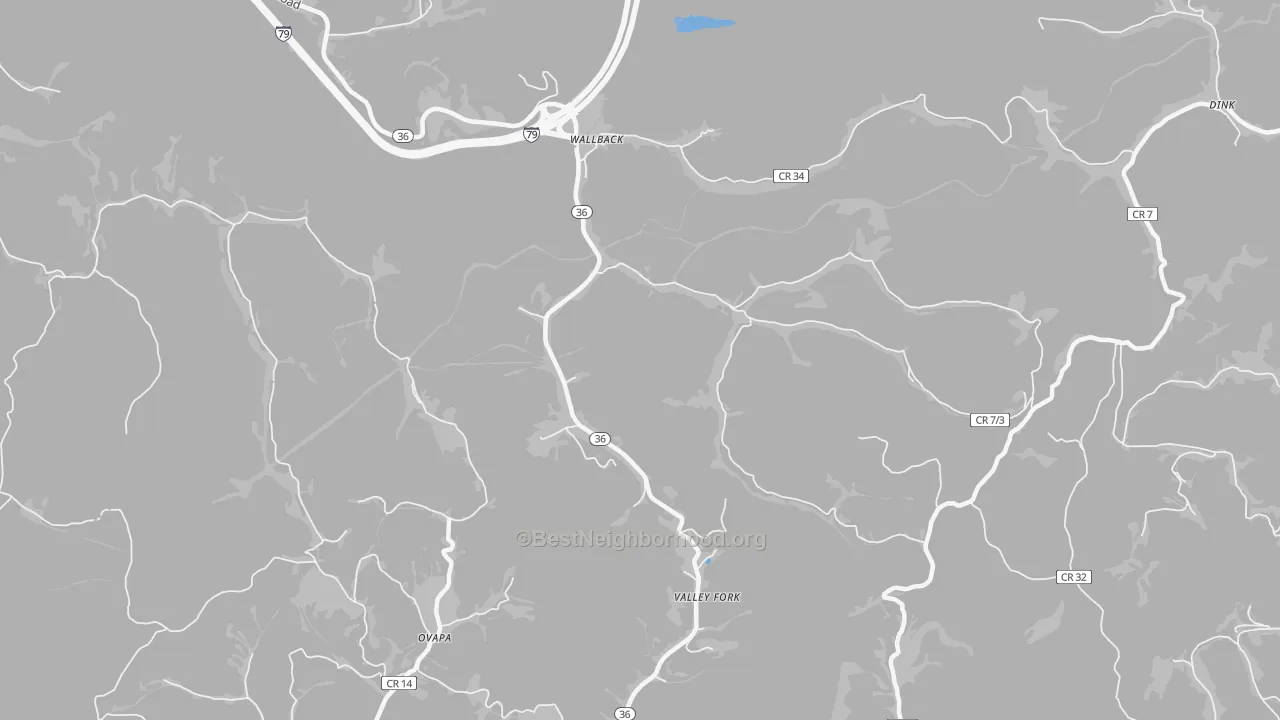 Transit Grade map of Wallback, WV