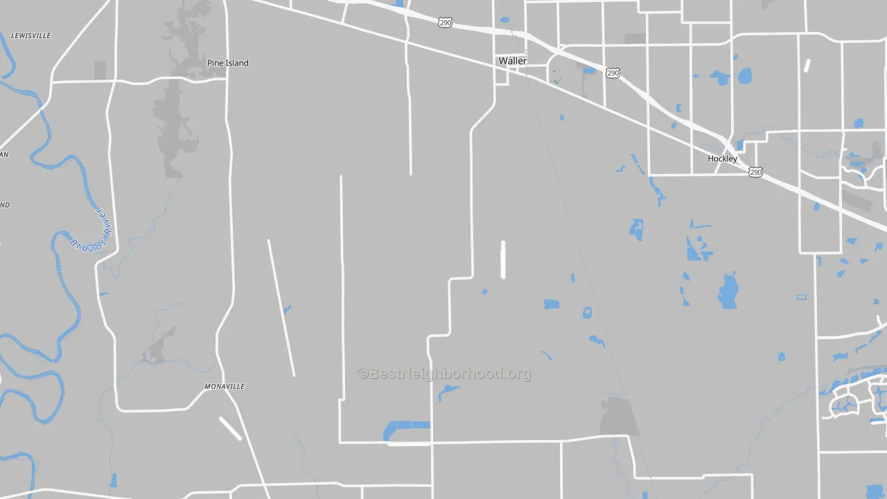 Transit Grade map of Waller County, TX