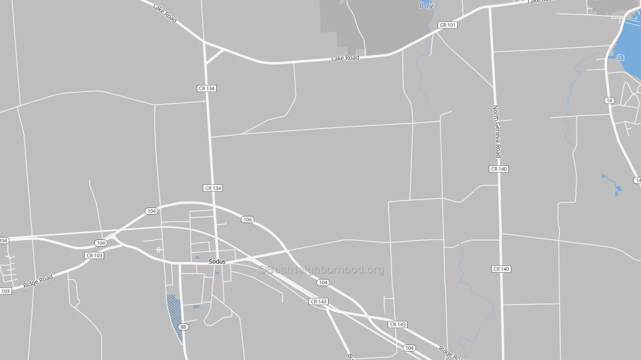 Transit Grade map of Wallington, NY
