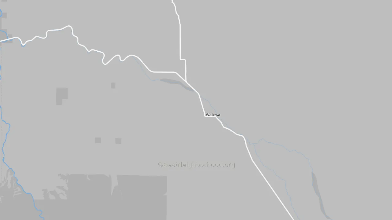 Transit Grade map of Wallowa, OR