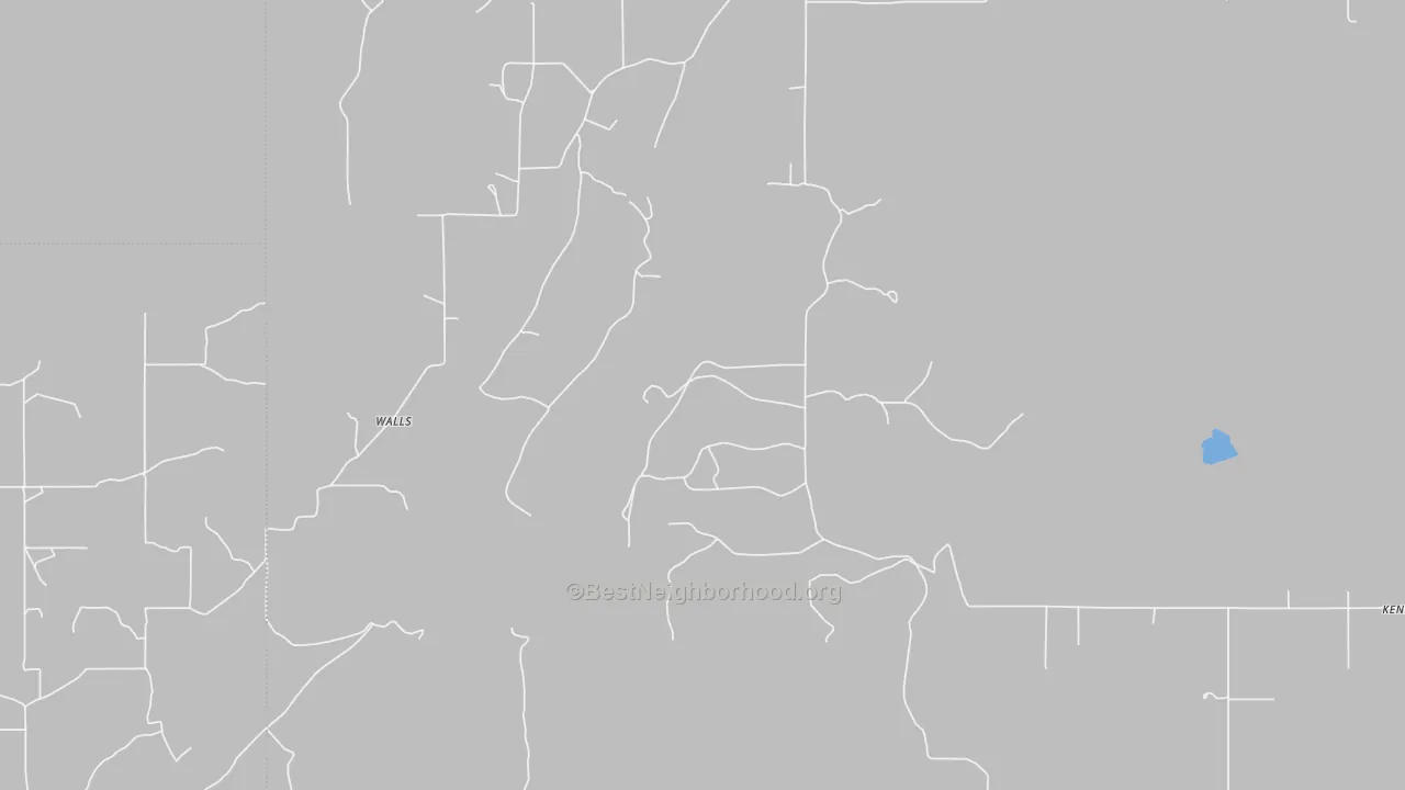 Transit Grade map of Walls, OK
