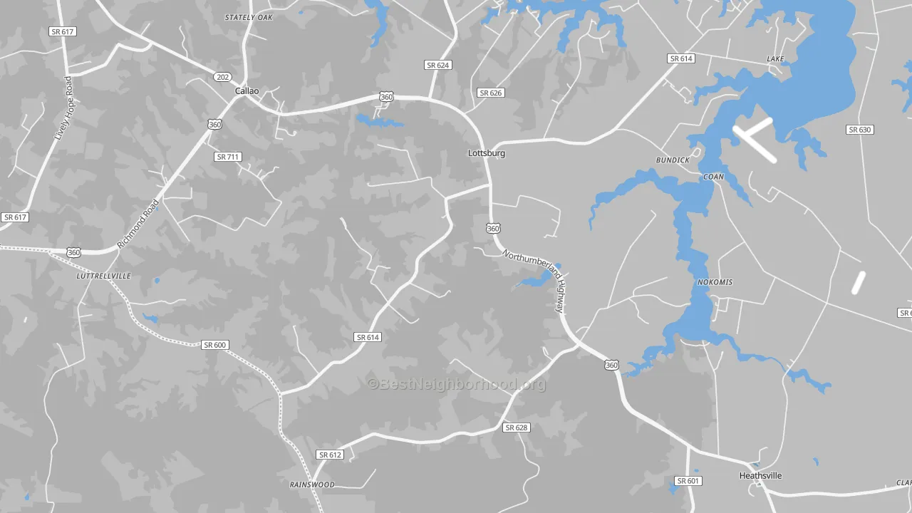 Transit Grade map of Walmsley, VA