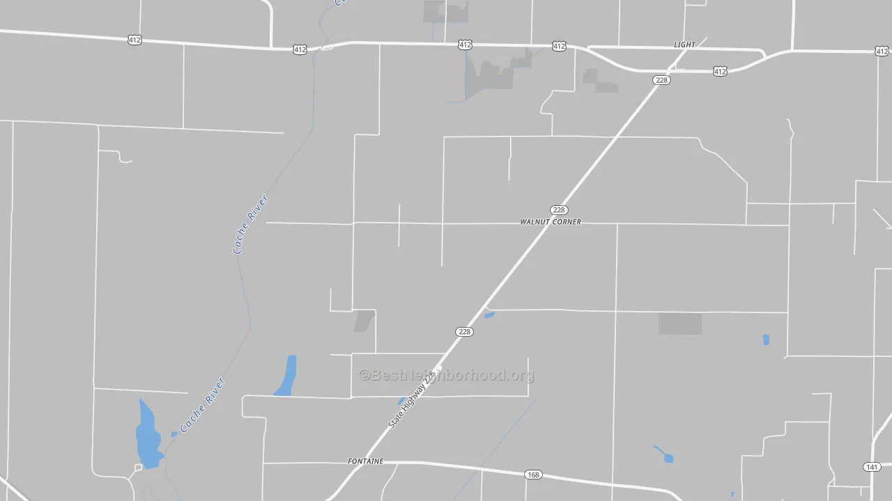Transit Grade map of Walnut Corner, AR