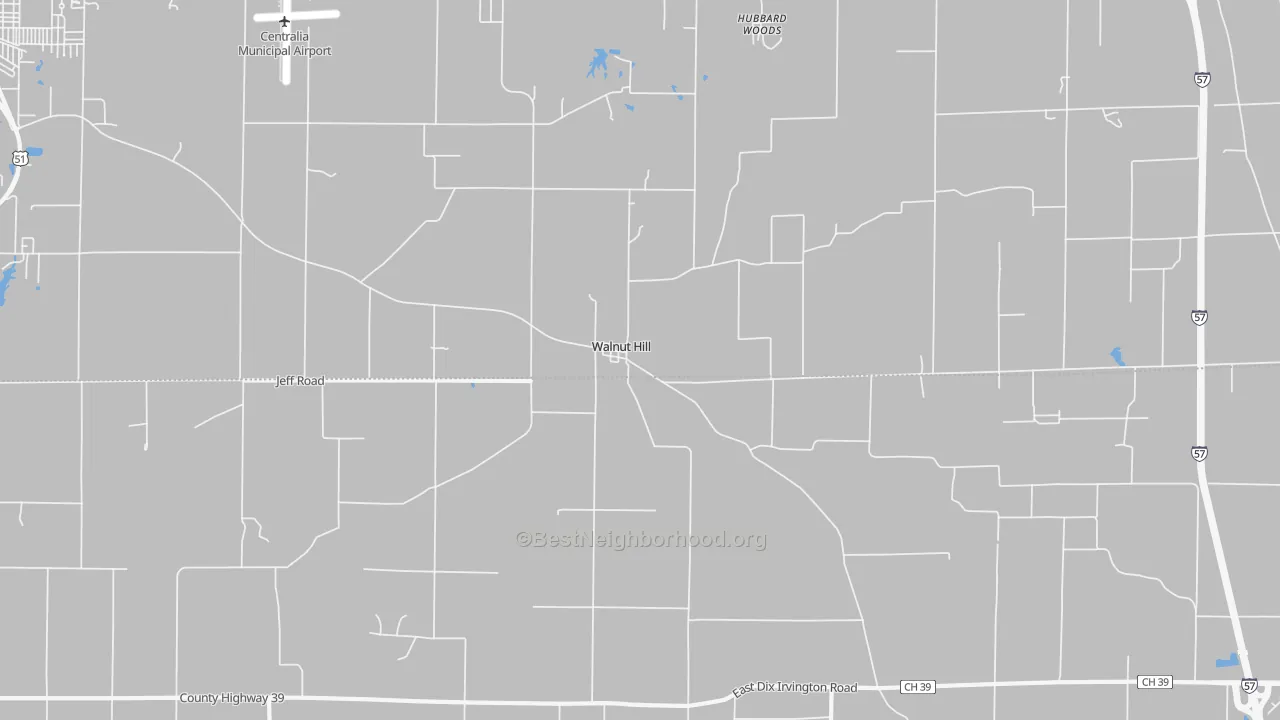 Transit Grade map of Walnut Hill, IL