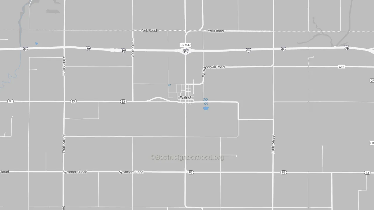 Transit Grade map of Walnut, IA