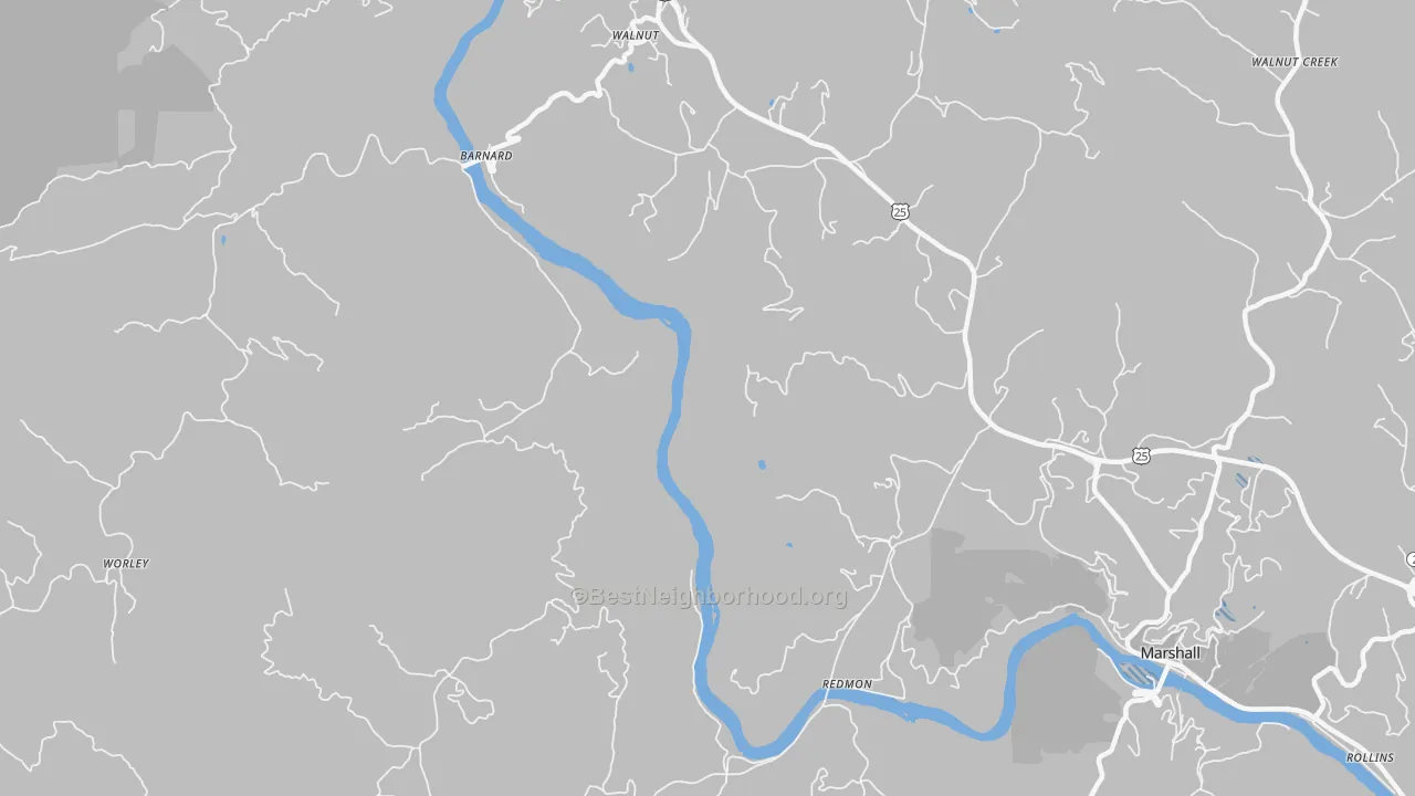 Transit Grade map of Walnut, NC
