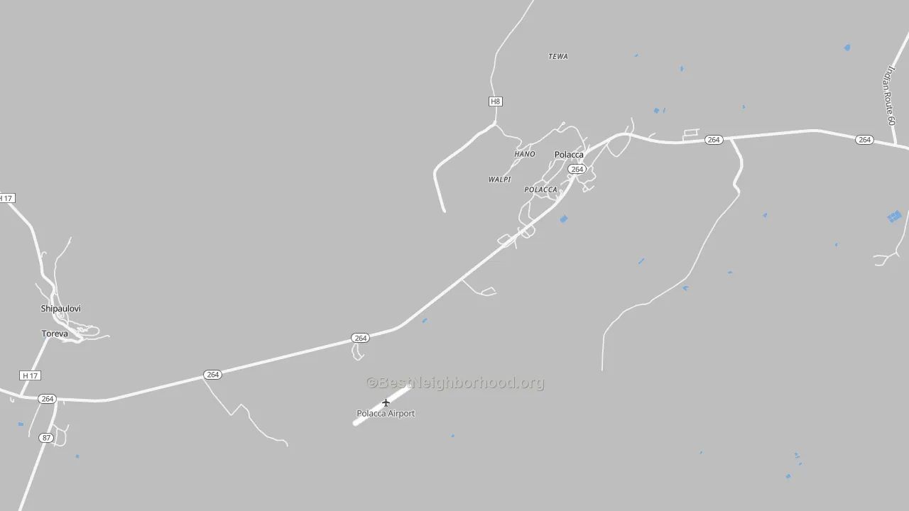Transit Grade map of Walpi, AZ