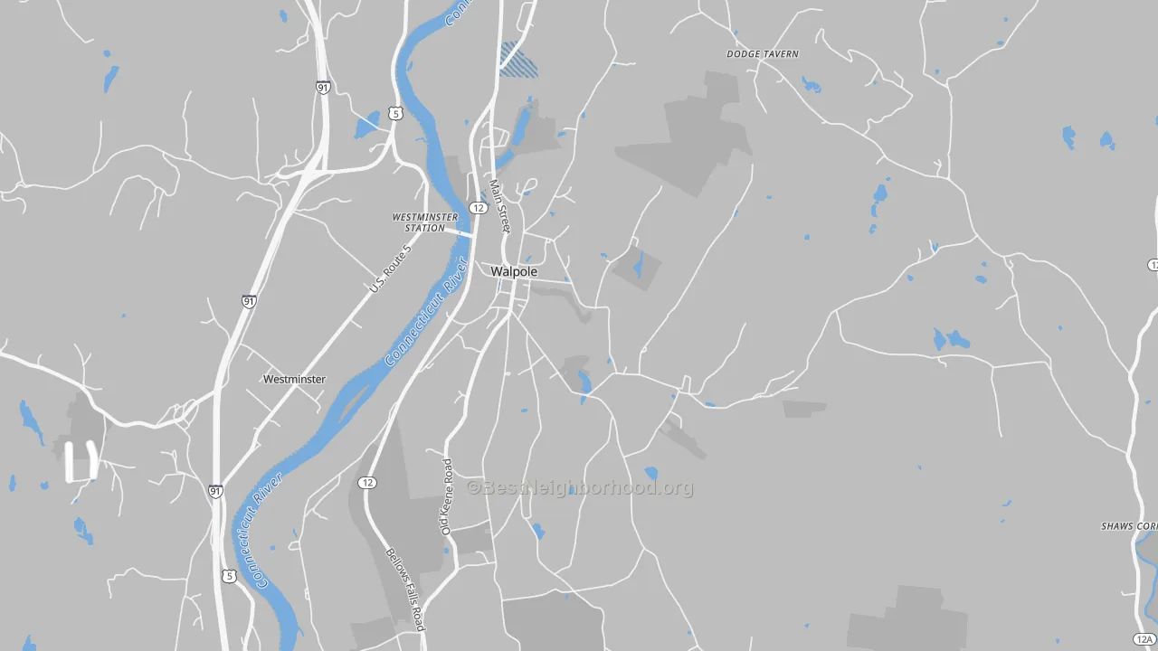 Transit Grade map of Walpole, NH