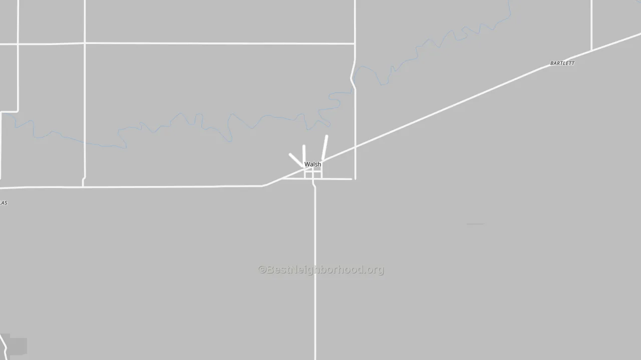 Transit Grade map of Walsh, CO