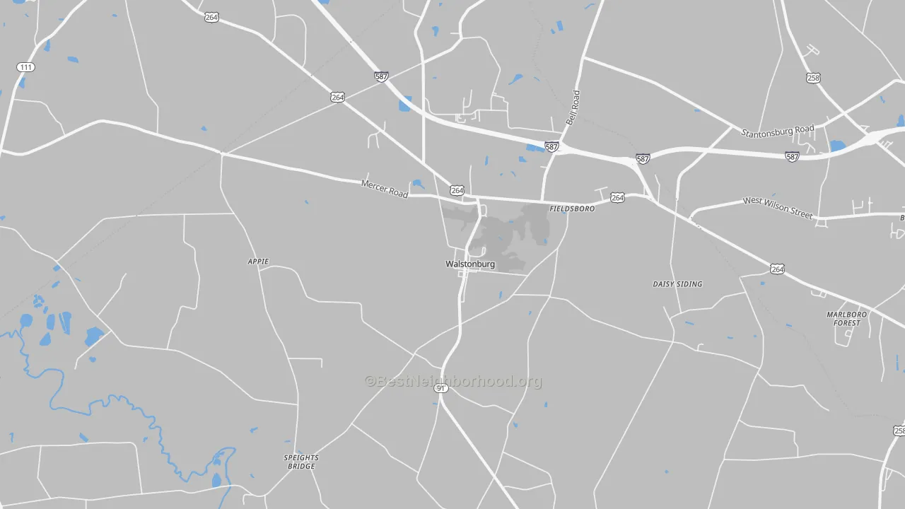 Transit Grade map of Walstonburg, NC