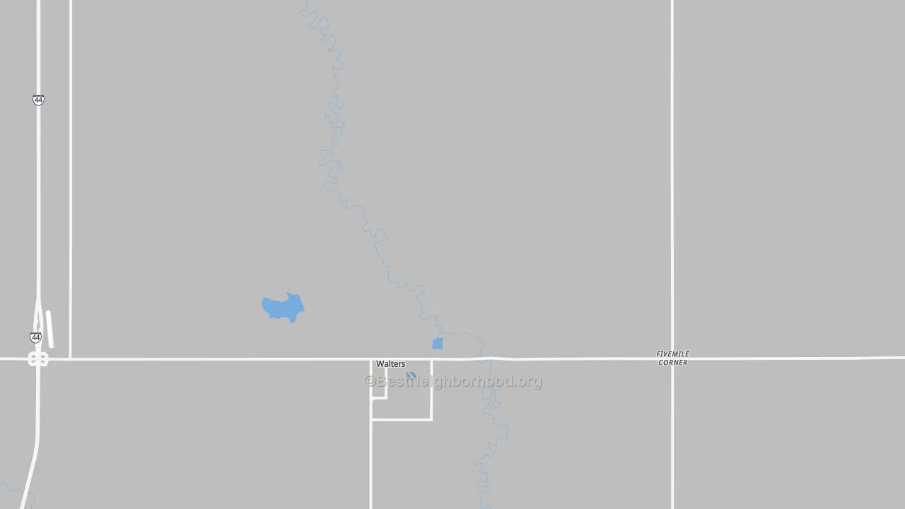 Transit Grade map of Walters, OK