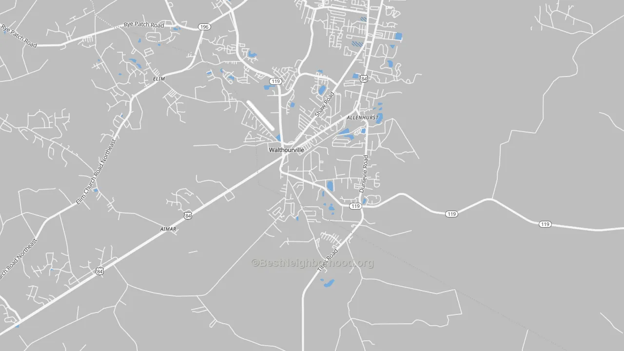 Transit Grade map of Walthourville, GA