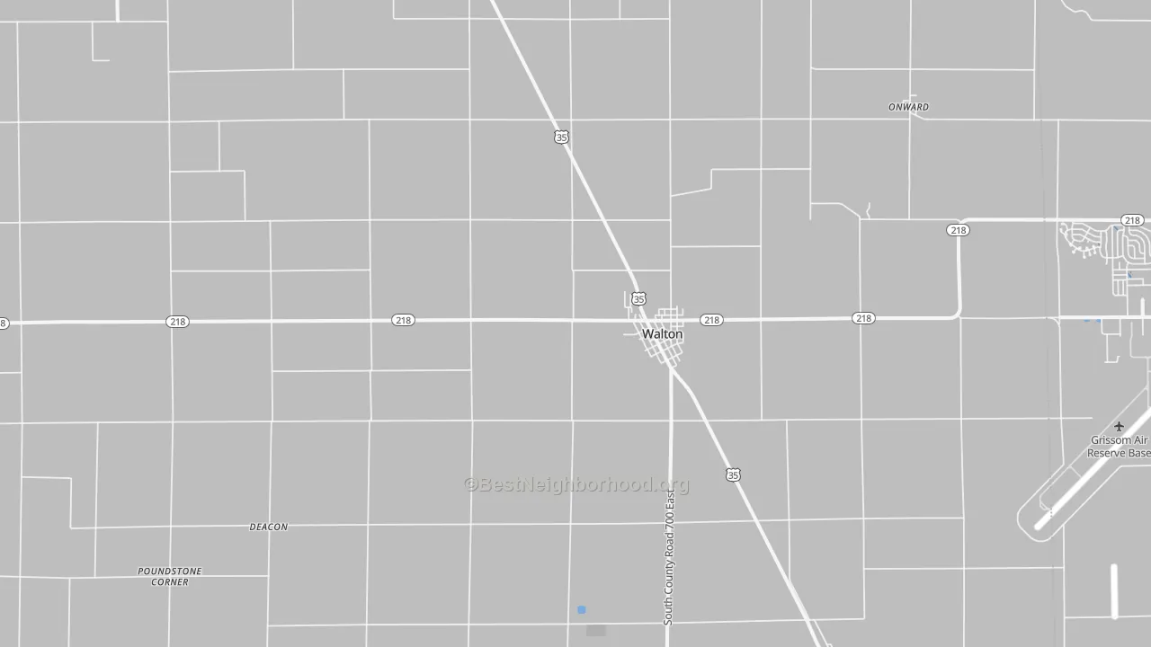 Transit Grade map of Walton, IN
