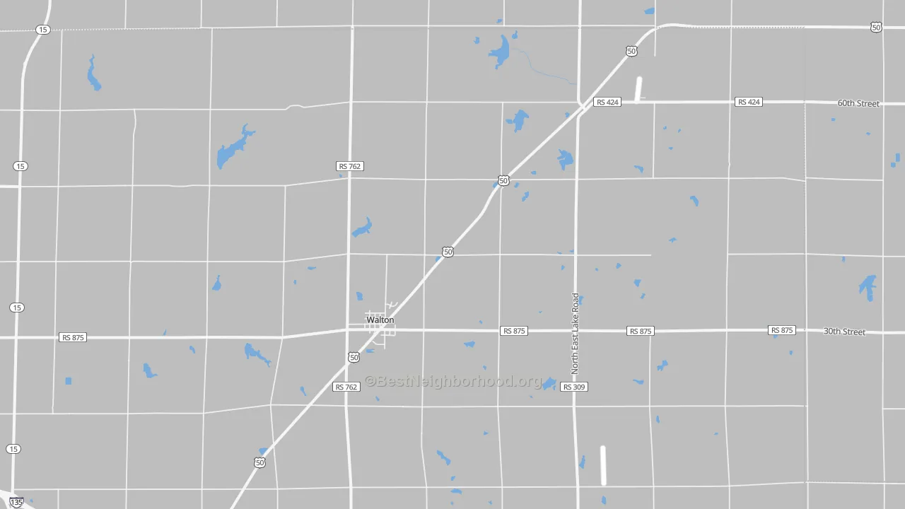 Transit Grade map of Walton, KS