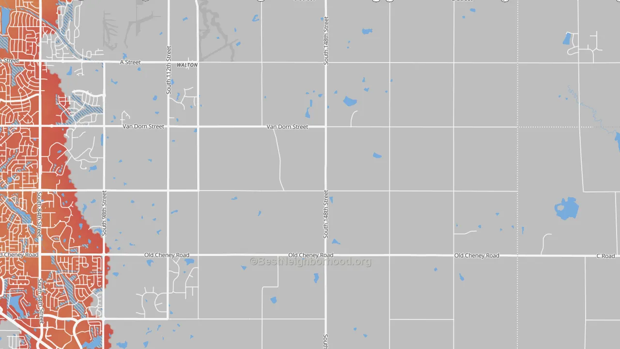 Transit Grade map of Walton, NE