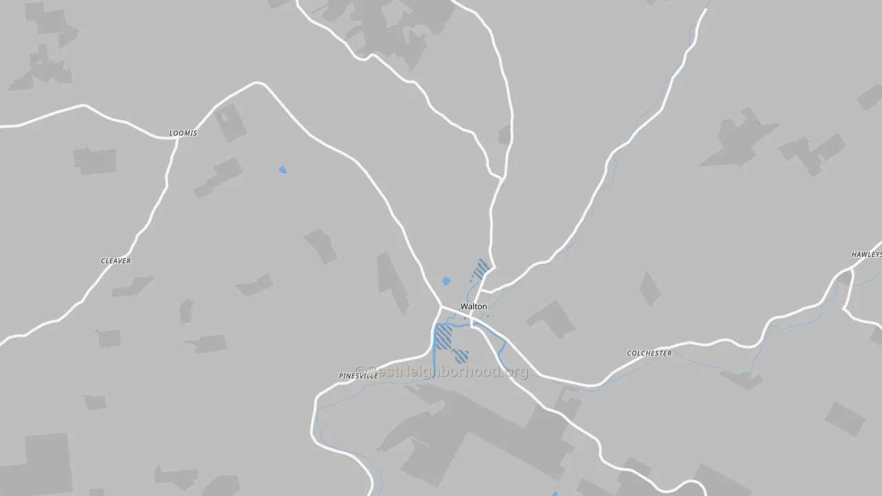 Transit Grade map of Walton, NY