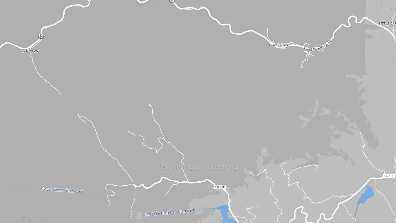 Transit Grade map of Waltonia, CO