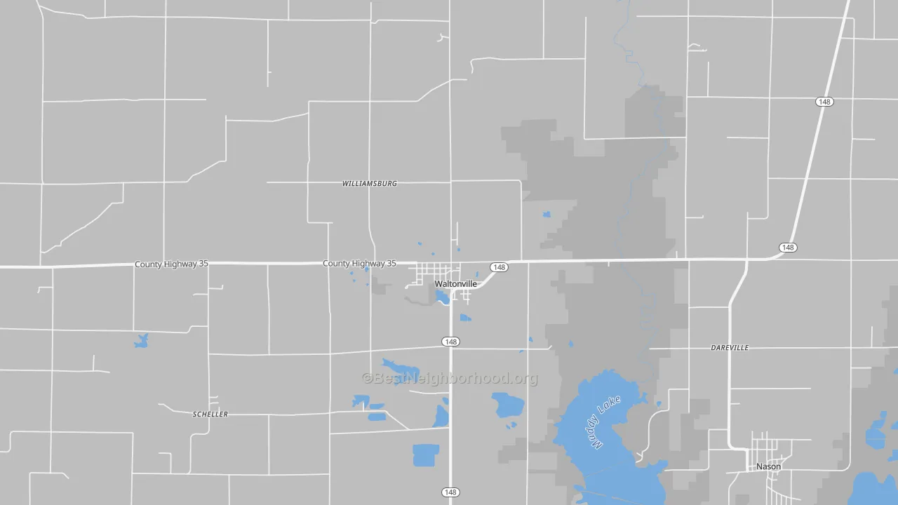 Transit Grade map of Waltonville, IL