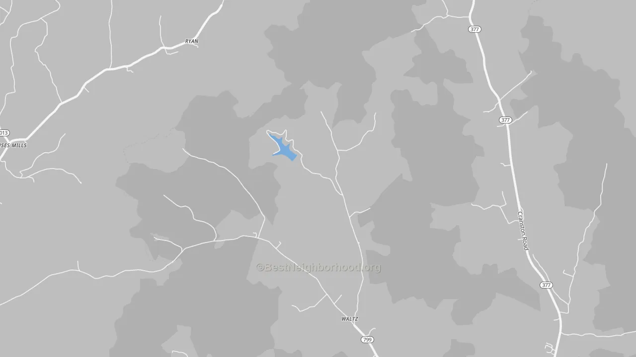 Transit Grade map of Waltz, KY