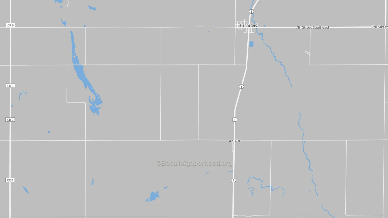 Transit Grade map of Walum, ND