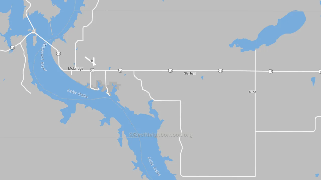 Transit Grade map of Walworth County, SD
